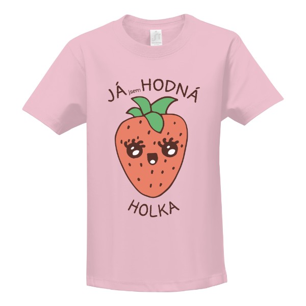 Tričko s potiskem Jahodná holka